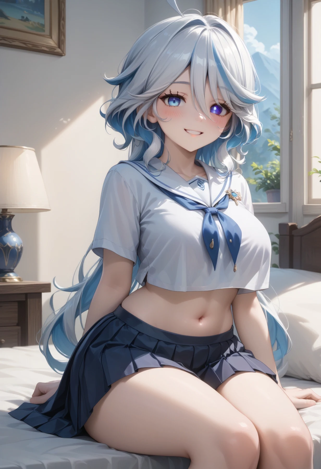 Furina // Request // School Uniform Hentai by rine_ai - Uncensored - Hentai Image 2