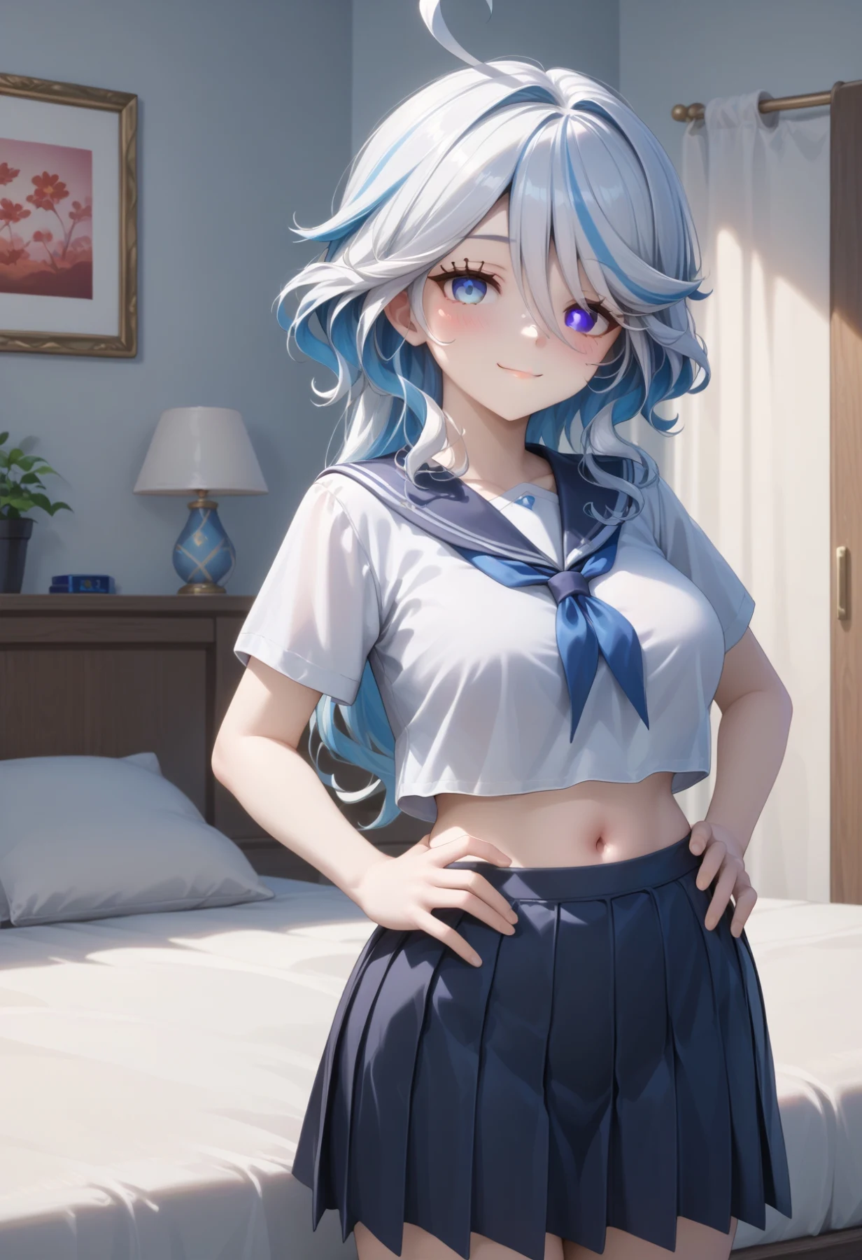 Furina // Request // School Uniform Hentai by rine_ai - Uncensored - Hentai Image 5