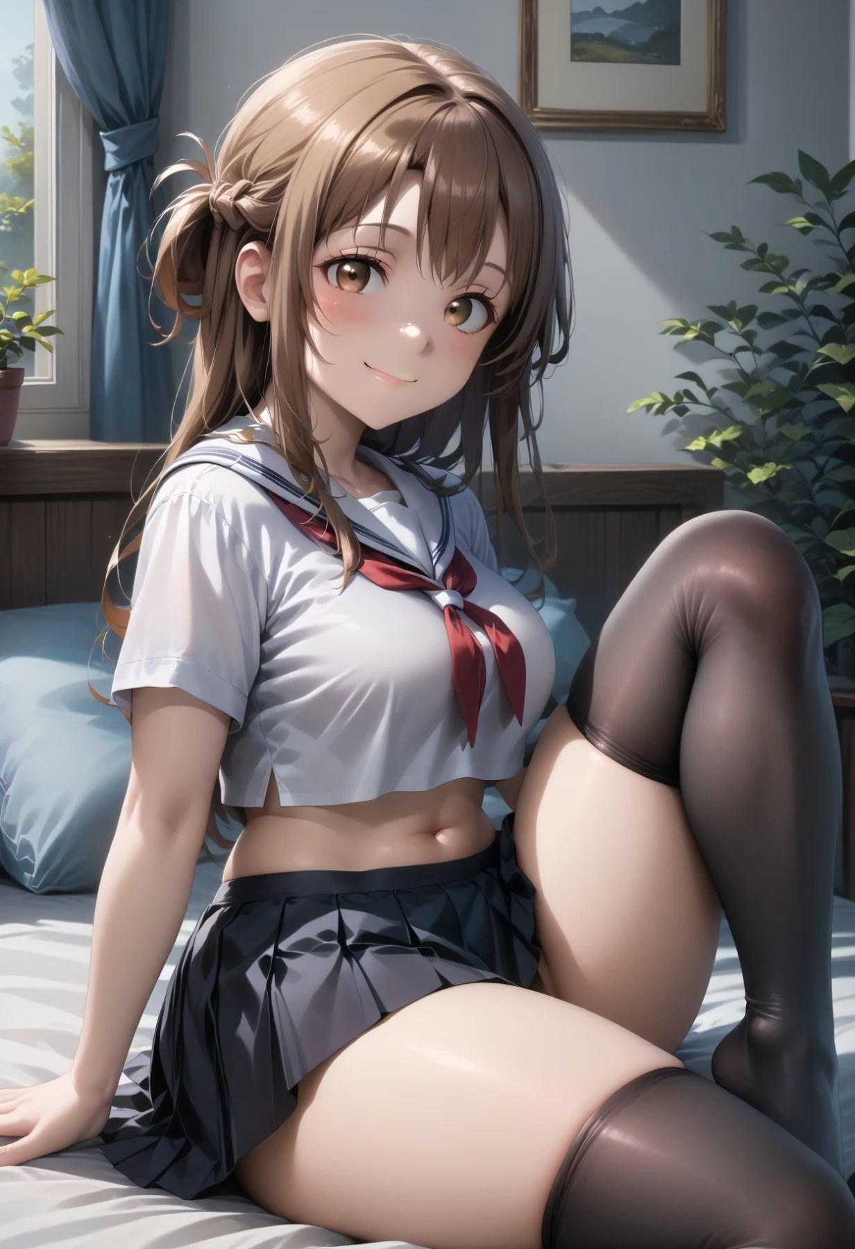 Yuuki Asuna // Poll results // School Uniform Hentai by rine_ai - Uncensored - Hentai Image 4