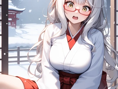 Biwa Hayahide/Shrine Maiden Undressing🔞 Sex by AiArt