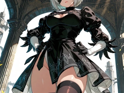 2B from Nier: Automata Sex by Kinzuia chan