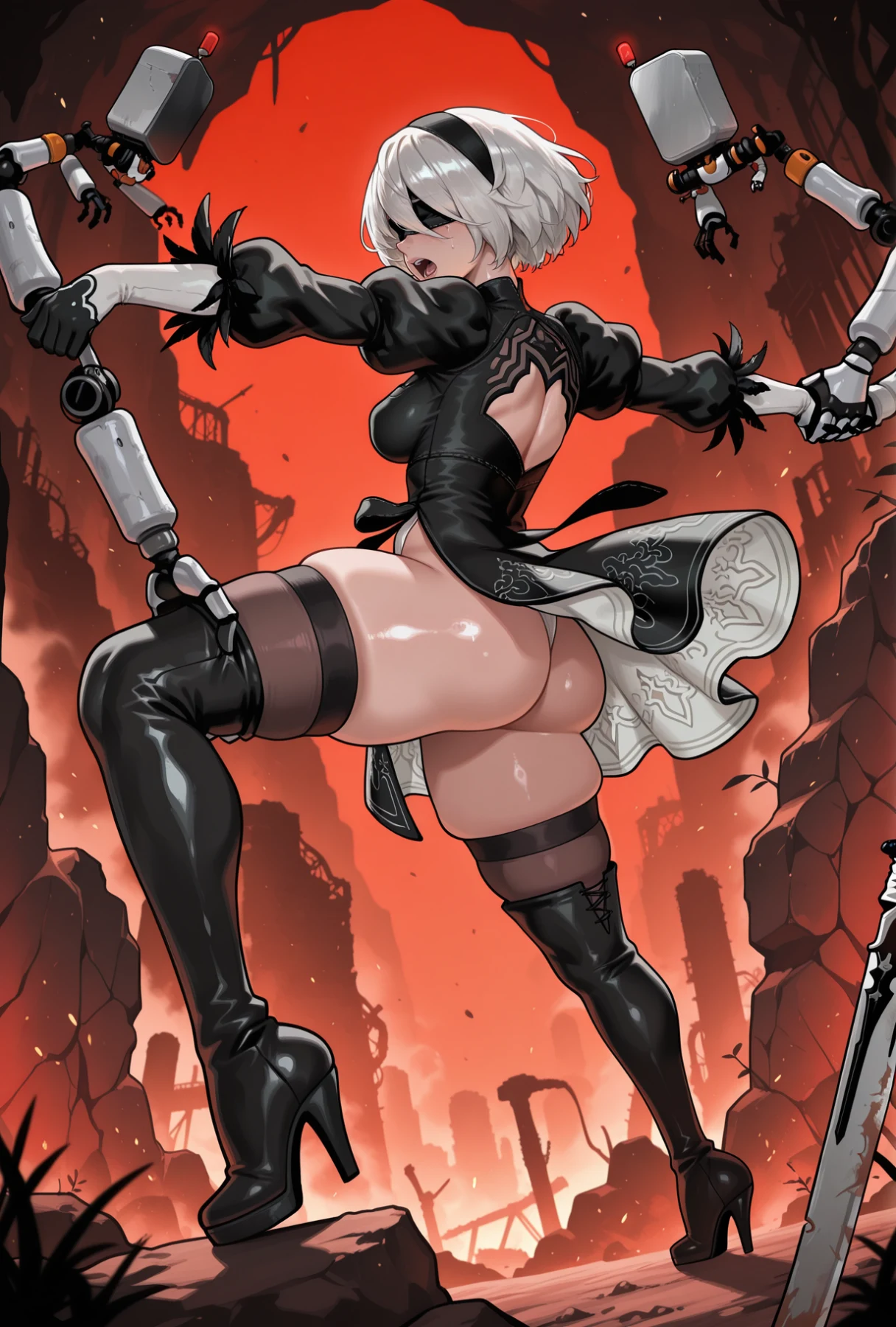 2B | NieR:Automata Hentai by Hannya - Uncensored - Hentai Image 37