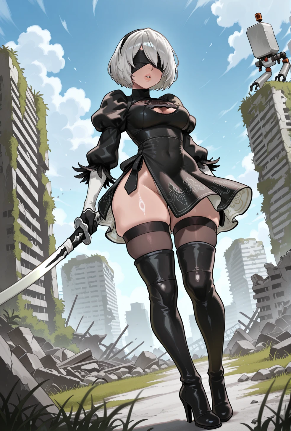 2B | NieR:Automata Hentai by Hannya - Uncensored - Hentai Image 4