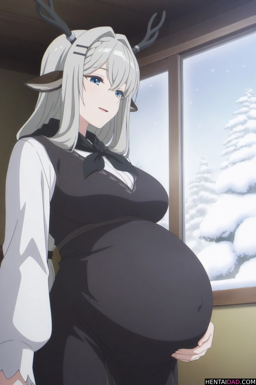 Pregnant (Big Tits) hentai illustration #15