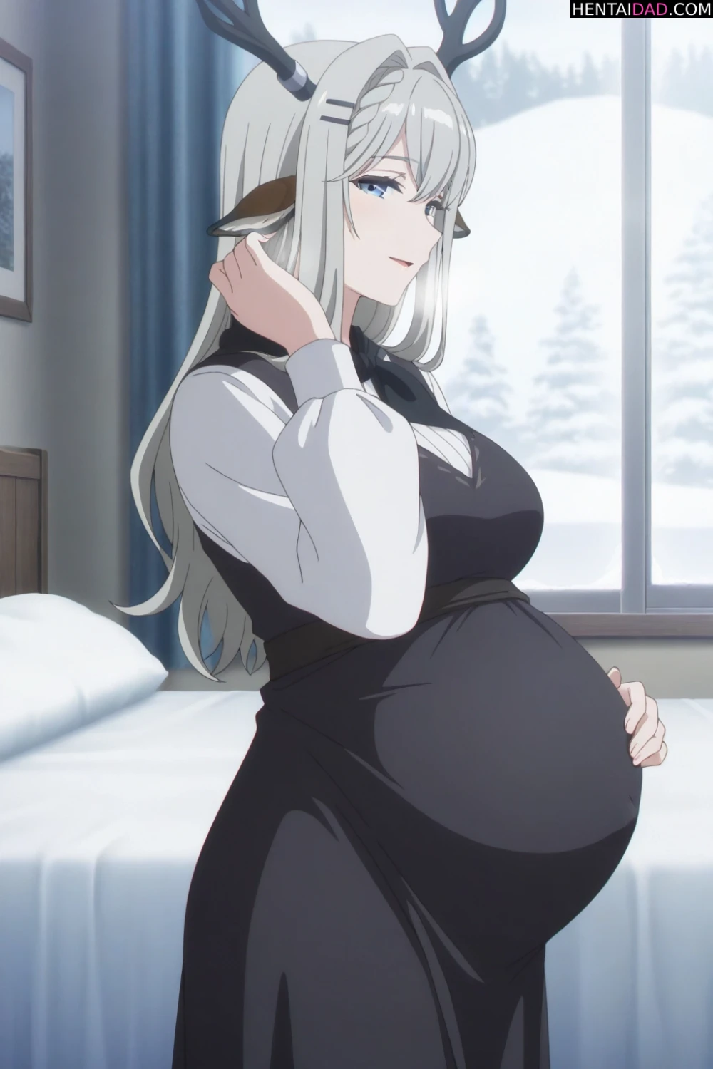 Big Tits (Footjob) hentai illustration #4