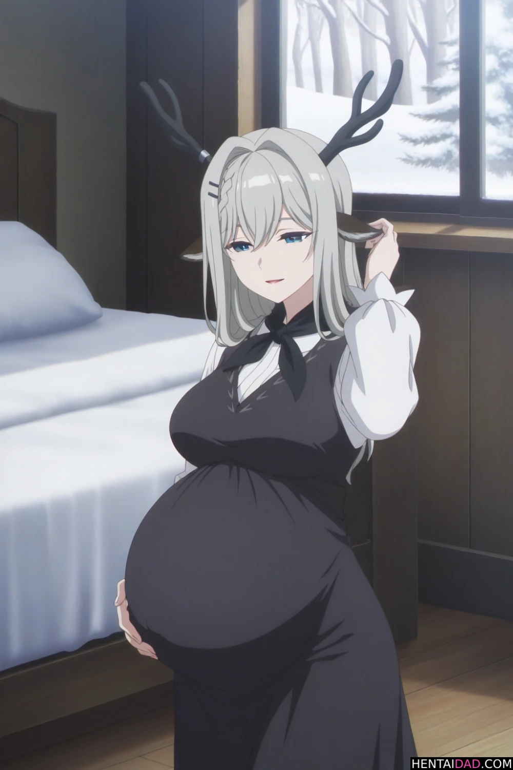 Pregnant (Big Tits) hentai illustration #3