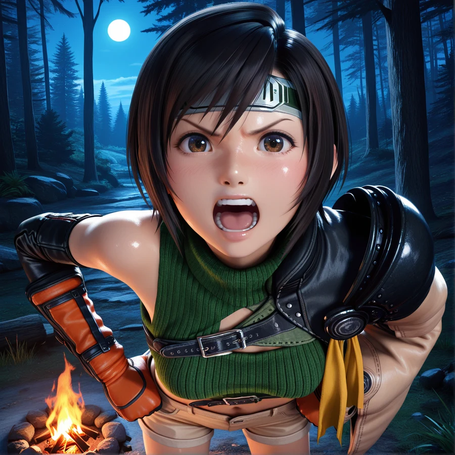Commission Angry Yuffie コミッション：怒ったユフィ Hentai by Hammiai - Uncensored - Hentai Image 10