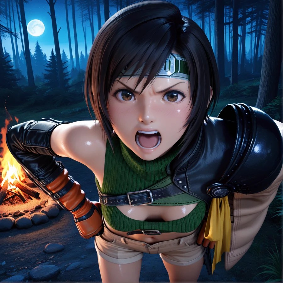 Commission Angry Yuffie コミッション：怒ったユフィ Hentai by Hammiai - Uncensored - Hentai Image 11