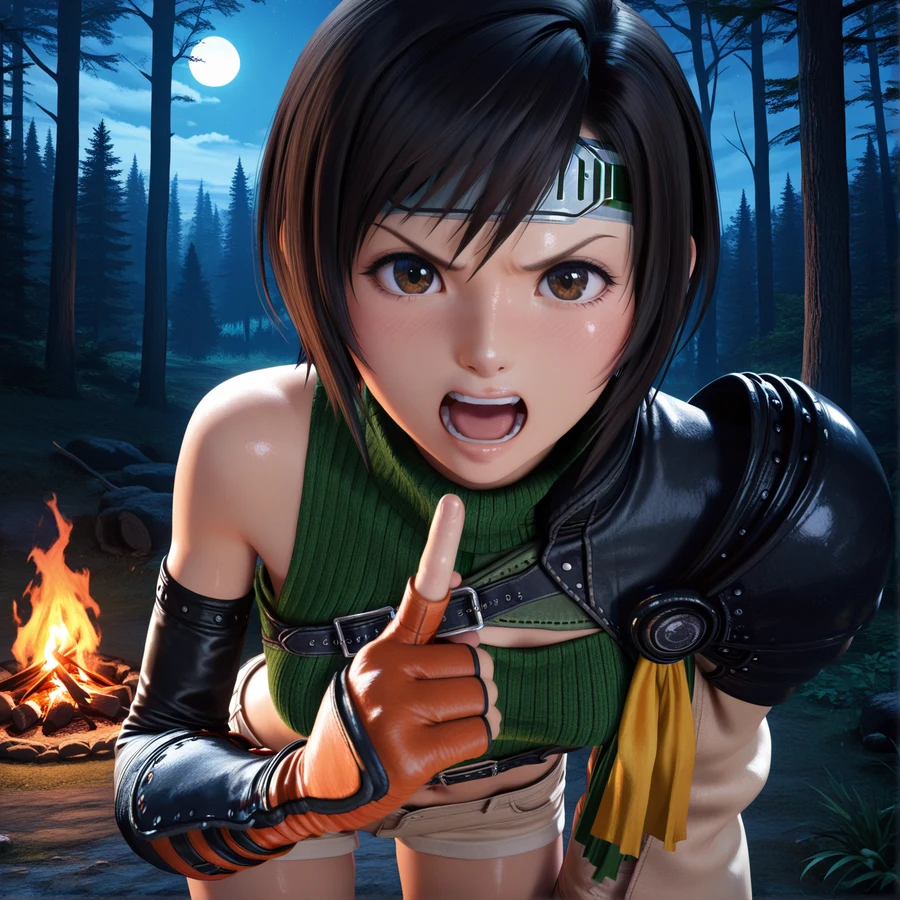 Commission Angry Yuffie コミッション：怒ったユフィ Hentai by Hammiai - Uncensored - Hentai Image 12