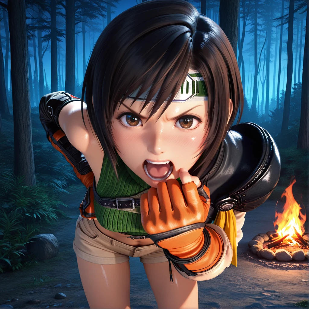 Commission Angry Yuffie コミッション：怒ったユフィ Hentai by Hammiai - Uncensored - Hentai Image 13