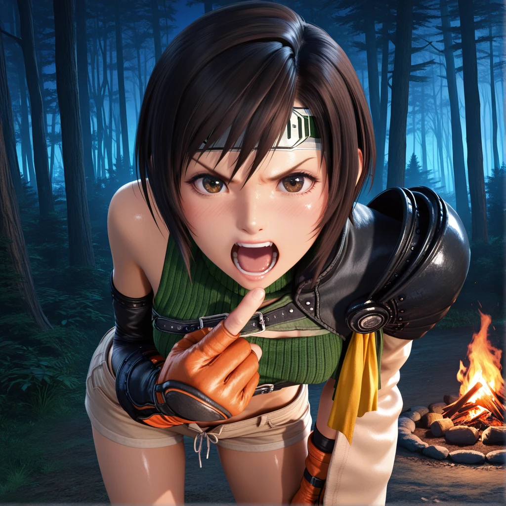 Commission Angry Yuffie コミッション：怒ったユフィ Hentai by Hammiai - Uncensored - Hentai Image 14