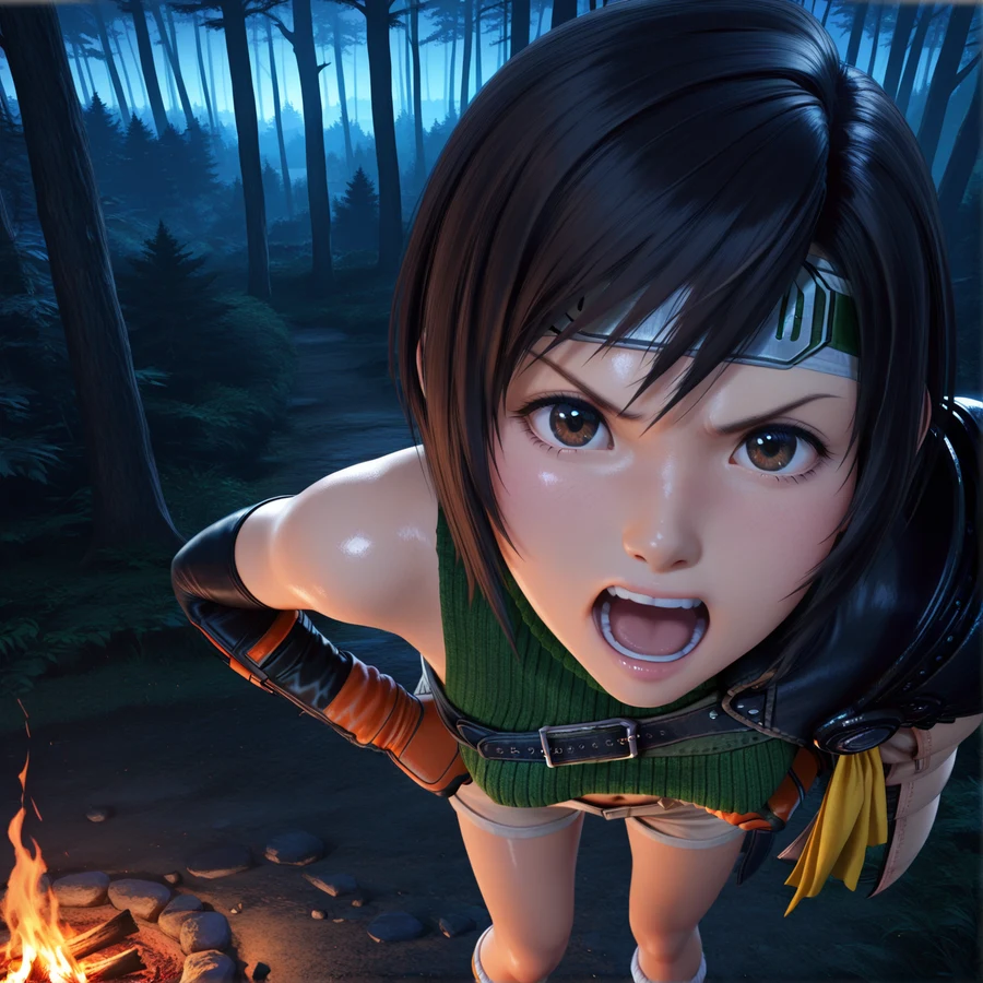 Commission Angry Yuffie コミッション：怒ったユフィ Hentai by Hammiai - Uncensored - Hentai Image 9