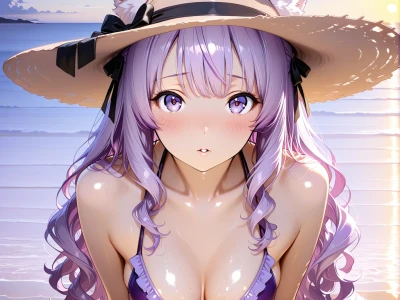 Commission Purple パープル（オリジナルキャラ）のコミッション Sex by Hammiai