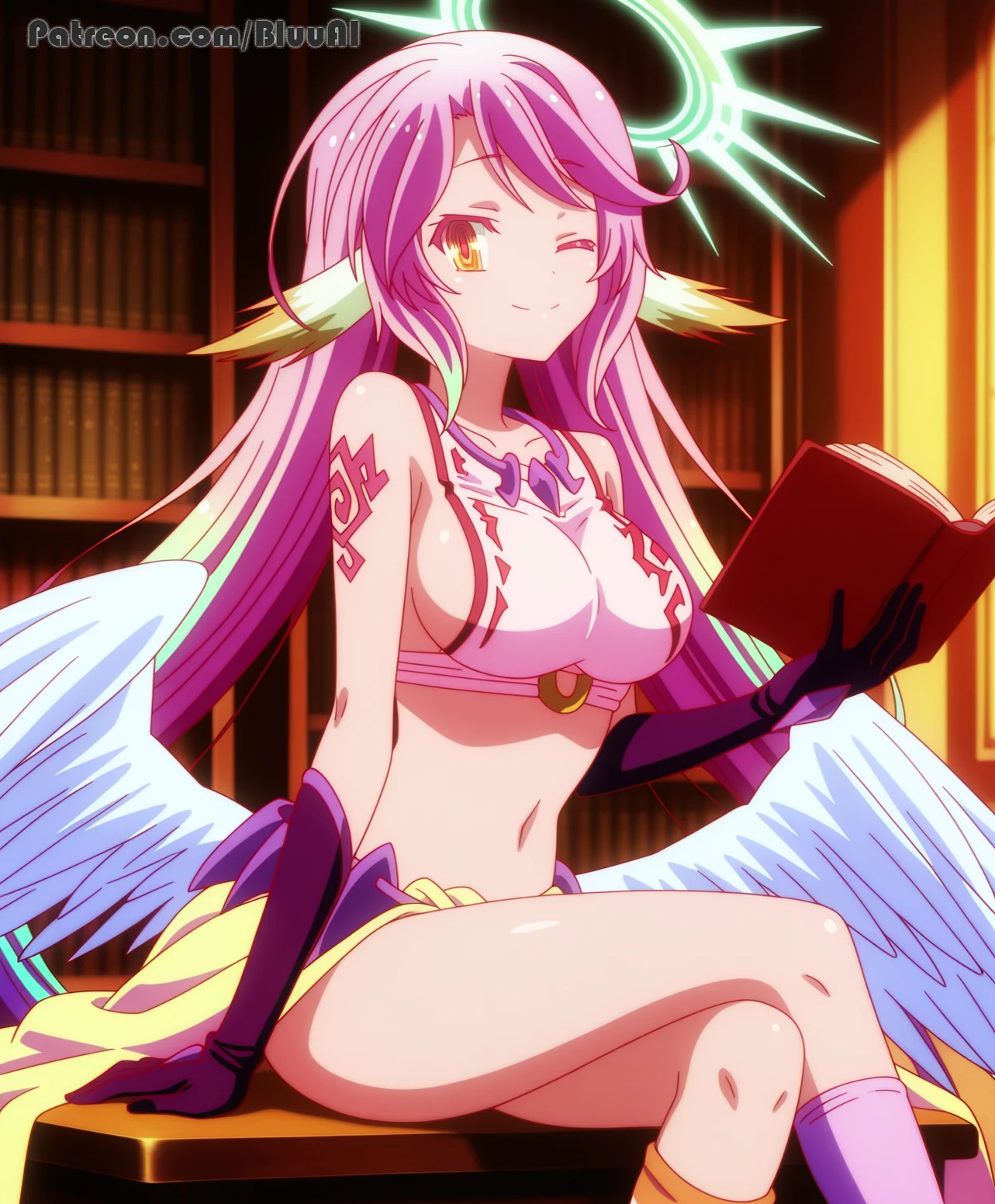 Jibril | No Game No Life Hentai by Bluu AI - Uncensored - Hentai Image 7