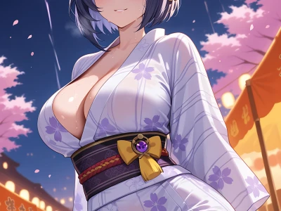 Kujou Sara - Yukata || Genshin Impact Sex by Vlen