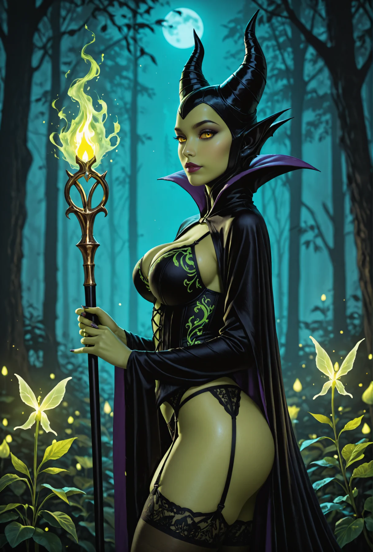 Maleficent - Dark Desires - Regular - Lingerie Hentai by naughty neurals - Uncensored - Hentai Image 6