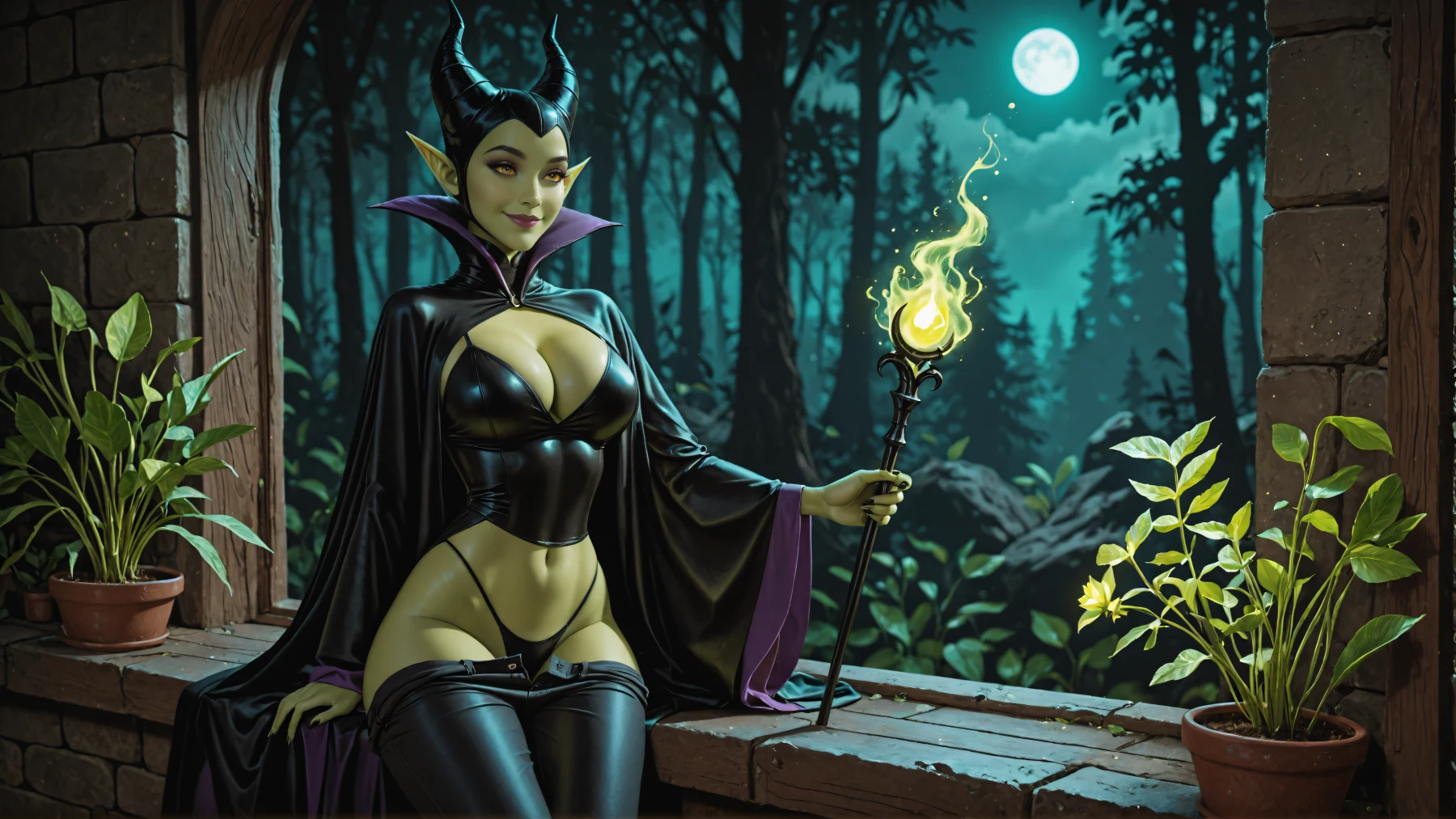 Maleficent - Dark Desires - Regular - Lingerie Hentai by naughty neurals - Uncensored - Hentai Image 8