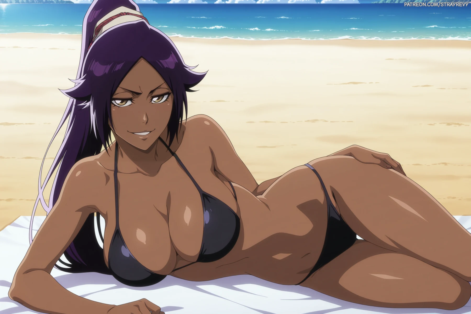 Yoruichi Shihouin | Bleach: Thousand-Year Blood War Hentai by StrayRevy - Uncensored - Hentai Image 3