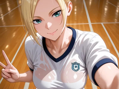 Annie Leonhardt Yoga, Gym clothes Hentai by Shiro Dola - Uncensored