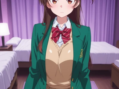 Chizuru Mizuhara 水原千鶴 Hentai by IWD AI - Uncensored