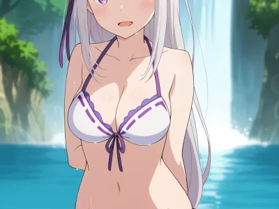 Emilia #002 | Re: Zero Sex by TripleRice hentai