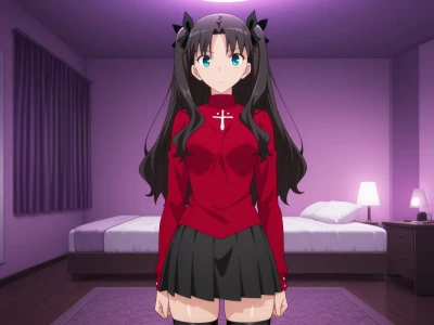 Rin Tohsaka 遠坂凛 Hentai by IWD AI - Uncensored