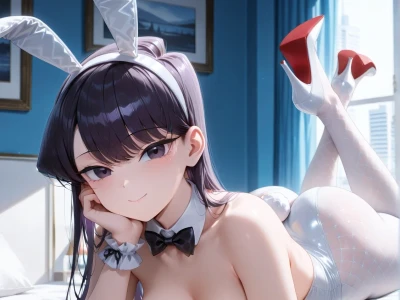 Shouko Komi - Bunny Girl Sex by rine_ai