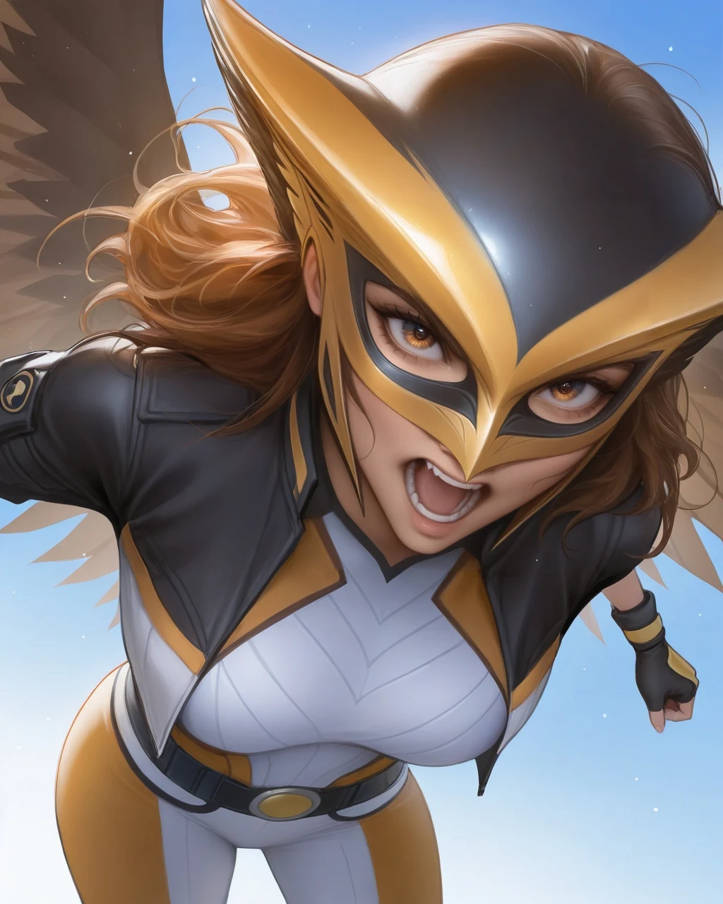 Hawkgirl + Green Lantern Hentai by Penguih AI Art - Uncensored - Hentai Image 10
