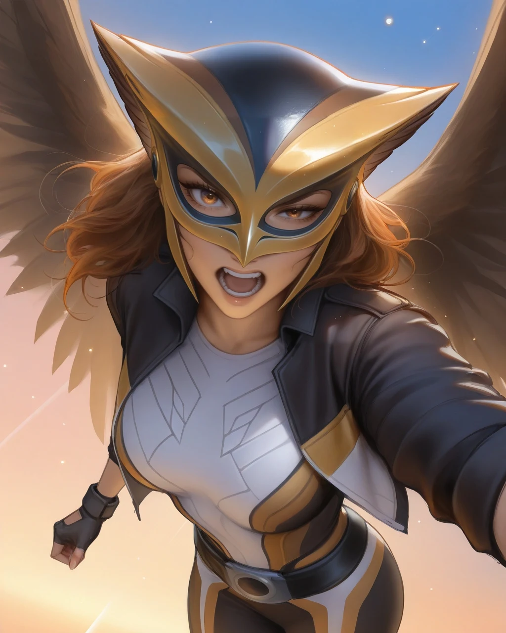 Hawkgirl + Green Lantern Hentai by Penguih AI Art - Uncensored - Hentai Image 12