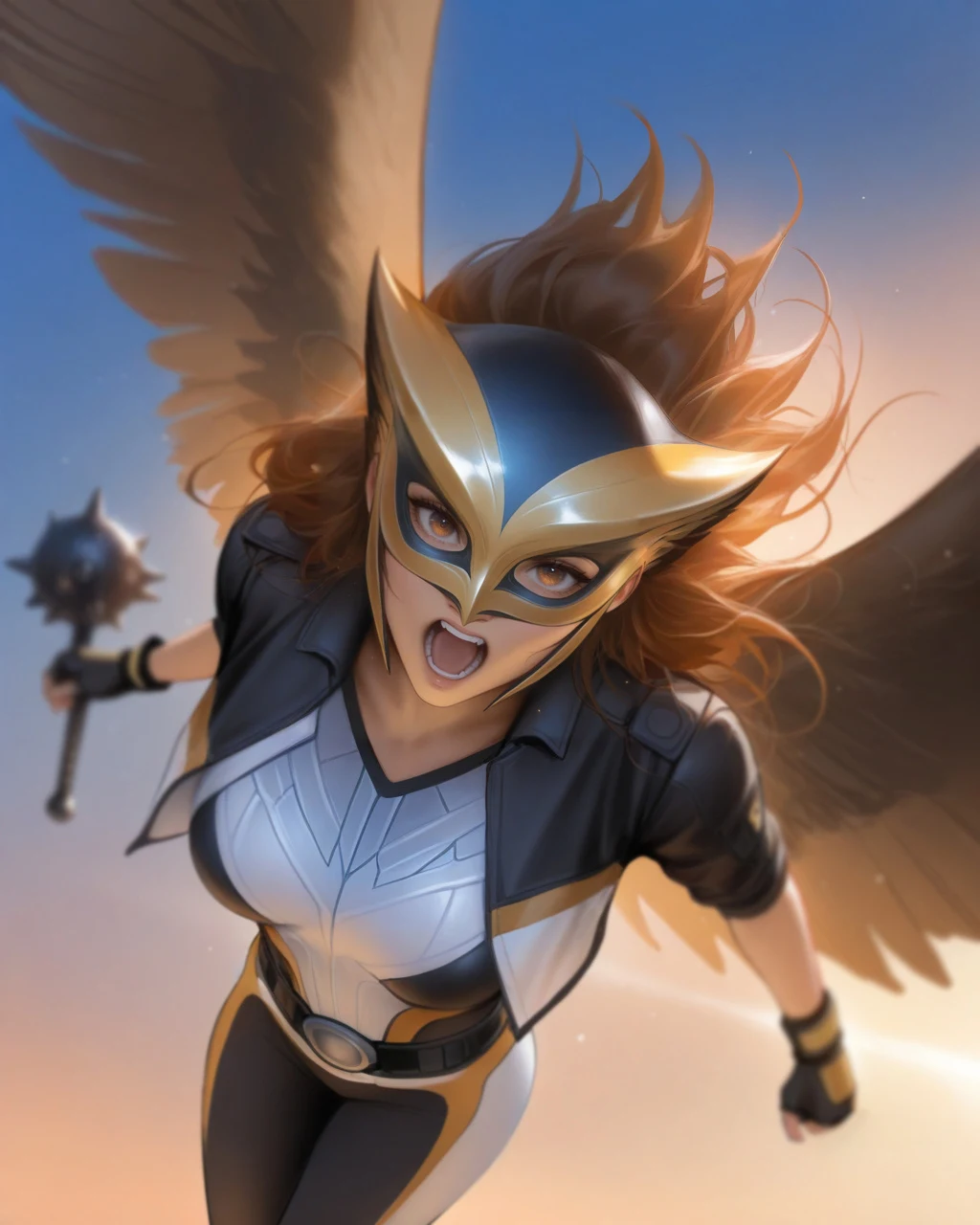 Hawkgirl + Green Lantern Hentai by Penguih AI Art - Uncensored - Hentai Image 13