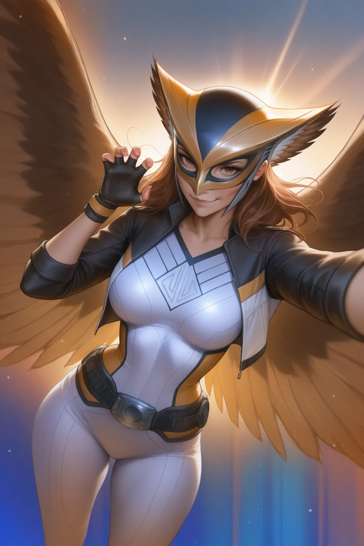 Hawkgirl + Green Lantern Hentai by Penguih AI Art - Uncensored - Hentai Image 2