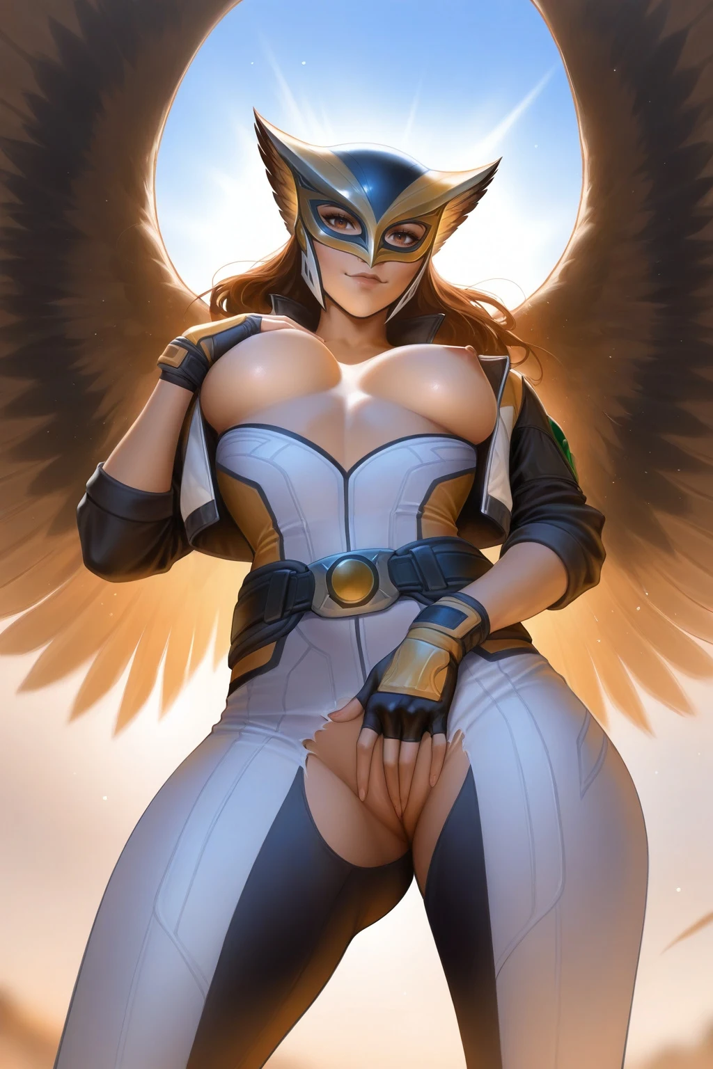 Hawkgirl + Green Lantern Hentai by Penguih AI Art - Uncensored - Hentai Image 32