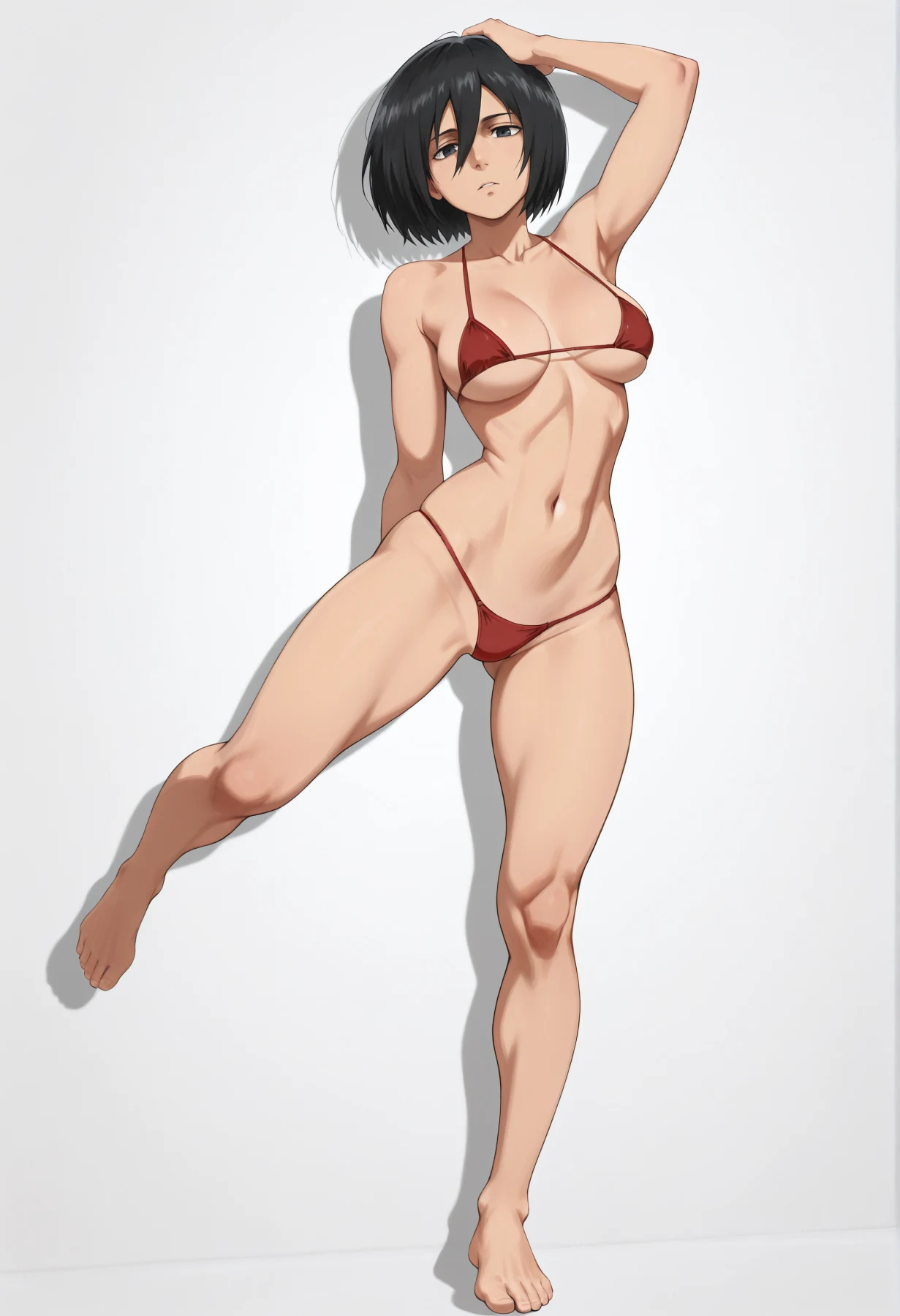 Mikasa Ackerman | cosplay student Hentai by Dax AI - Uncensored - Hentai Image 16