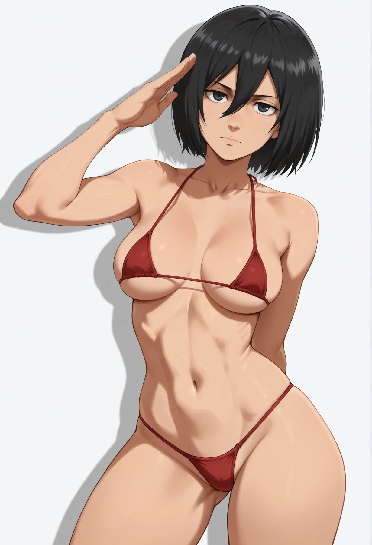 Mikasa Ackerman | cosplay student Hentai by Dax AI - Uncensored - Hentai Image 17