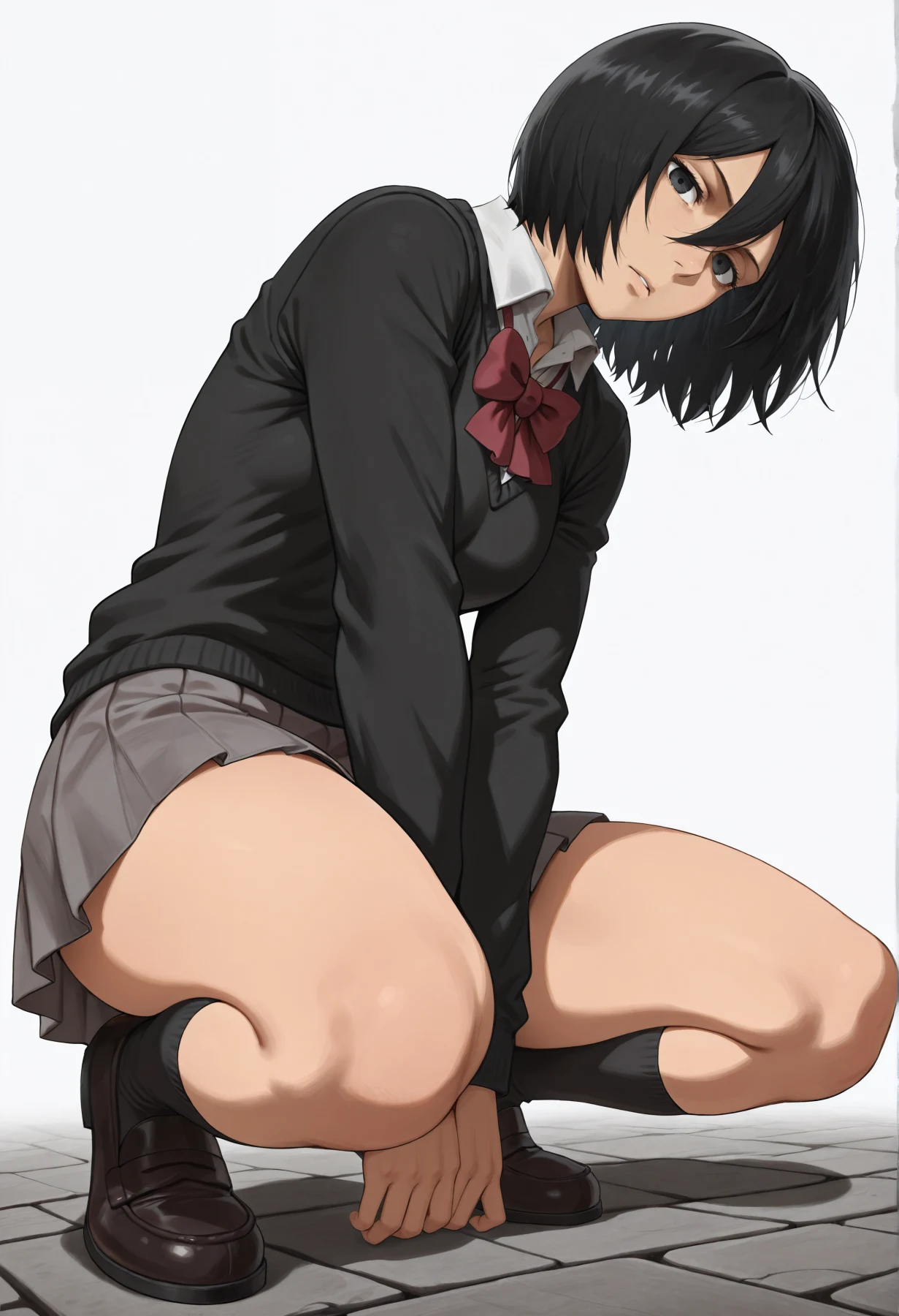 Mikasa Ackerman | cosplay student Hentai by Dax AI - Uncensored - Hentai Image 4