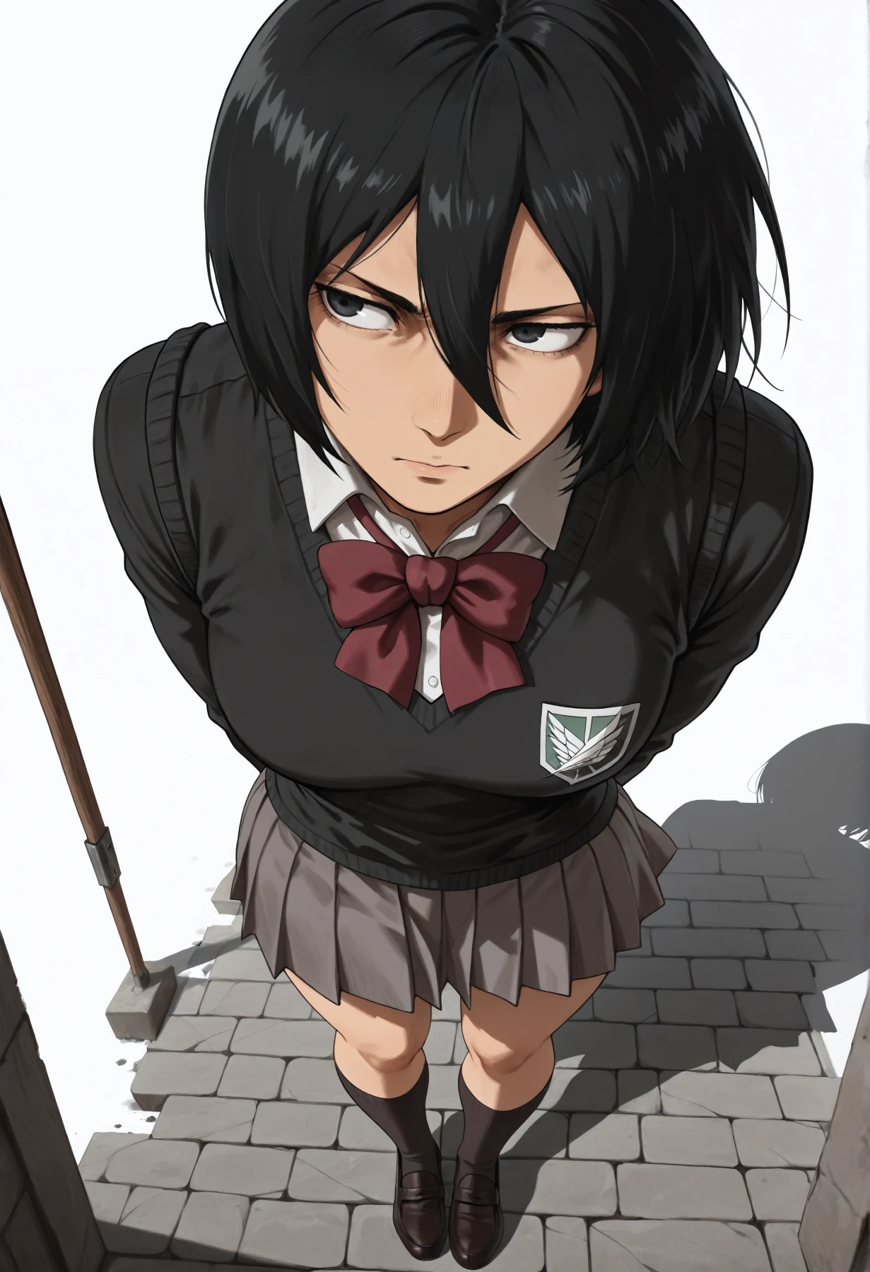 Mikasa Ackerman | cosplay student Hentai by Dax AI - Uncensored - Hentai Image 5