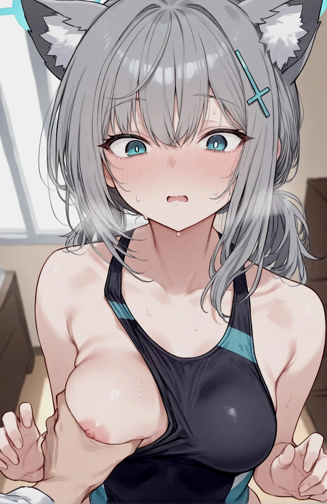 🔞Sunaookami Shiroko 🔞 / 🔞砂狼シロコ 🔞 Hentai by HollyMollyAI - Uncensored - Hentai Image 7