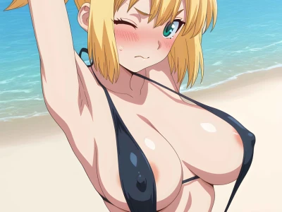 Kohaku - Slingshot Swimsuit Sex by Ero64