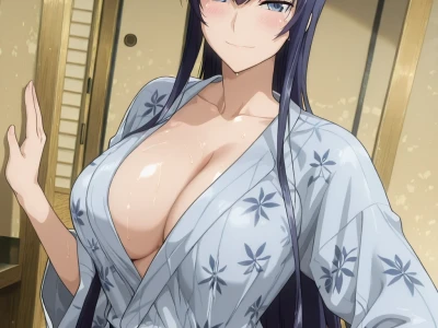 My Hero Academia AI Hentai - 毒島冴子 Busujima Saeko 003 Hentai by RockMan - Uncensored