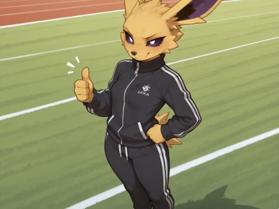 Track Star Jolteon Sex by RizzenWolf