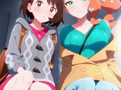 Gloria and Sonia - Pokemon