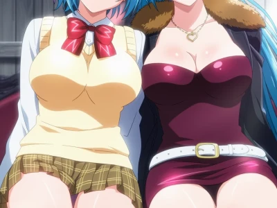 Kurumu Kurono and Ageha Kurono - Rosario Vampire