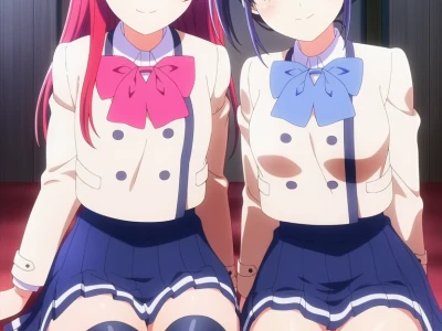 Saki Saki and Nagisa Minase - Two Hearts One Bold Choice