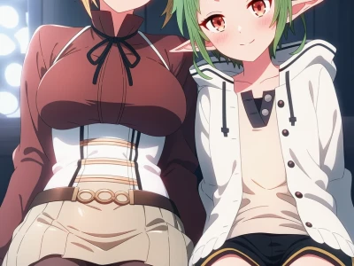 Zenith Greyrat and Sylphiette - Mushoku Tensei Jobless Reincarnation - Art by Corudozera