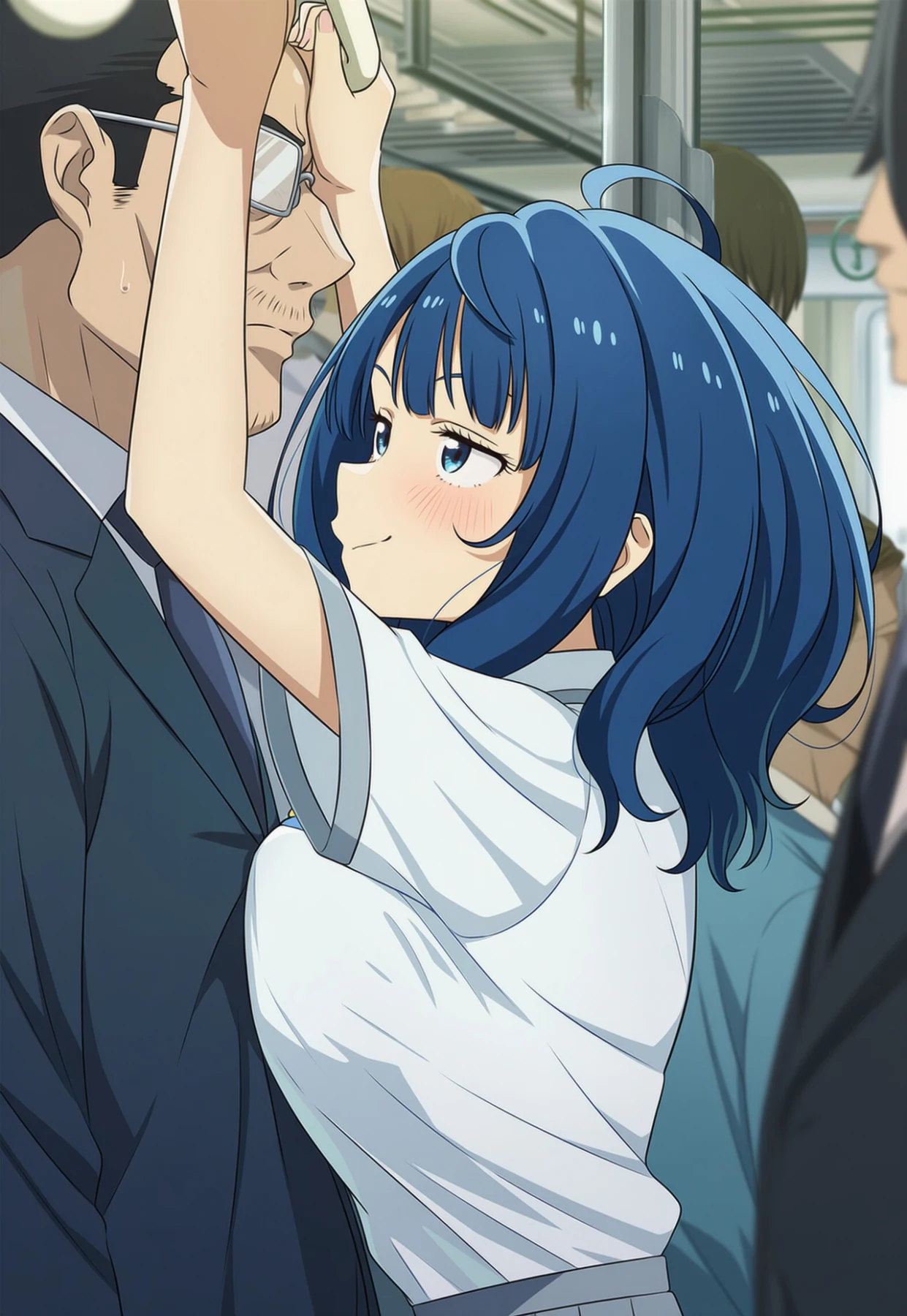 Yanami Anna on train Hentai by ryujin - Uncensored - Hentai Image 1