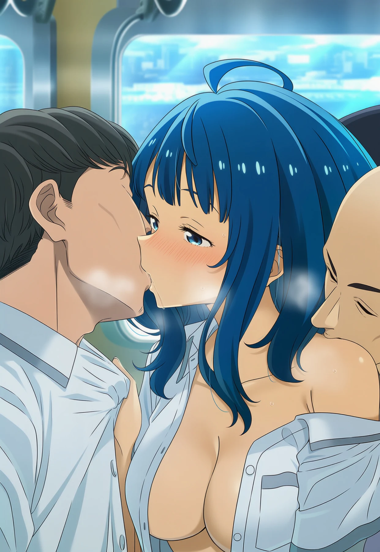 Yanami Anna on train Hentai by ryujin - Uncensored - Hentai Image 11