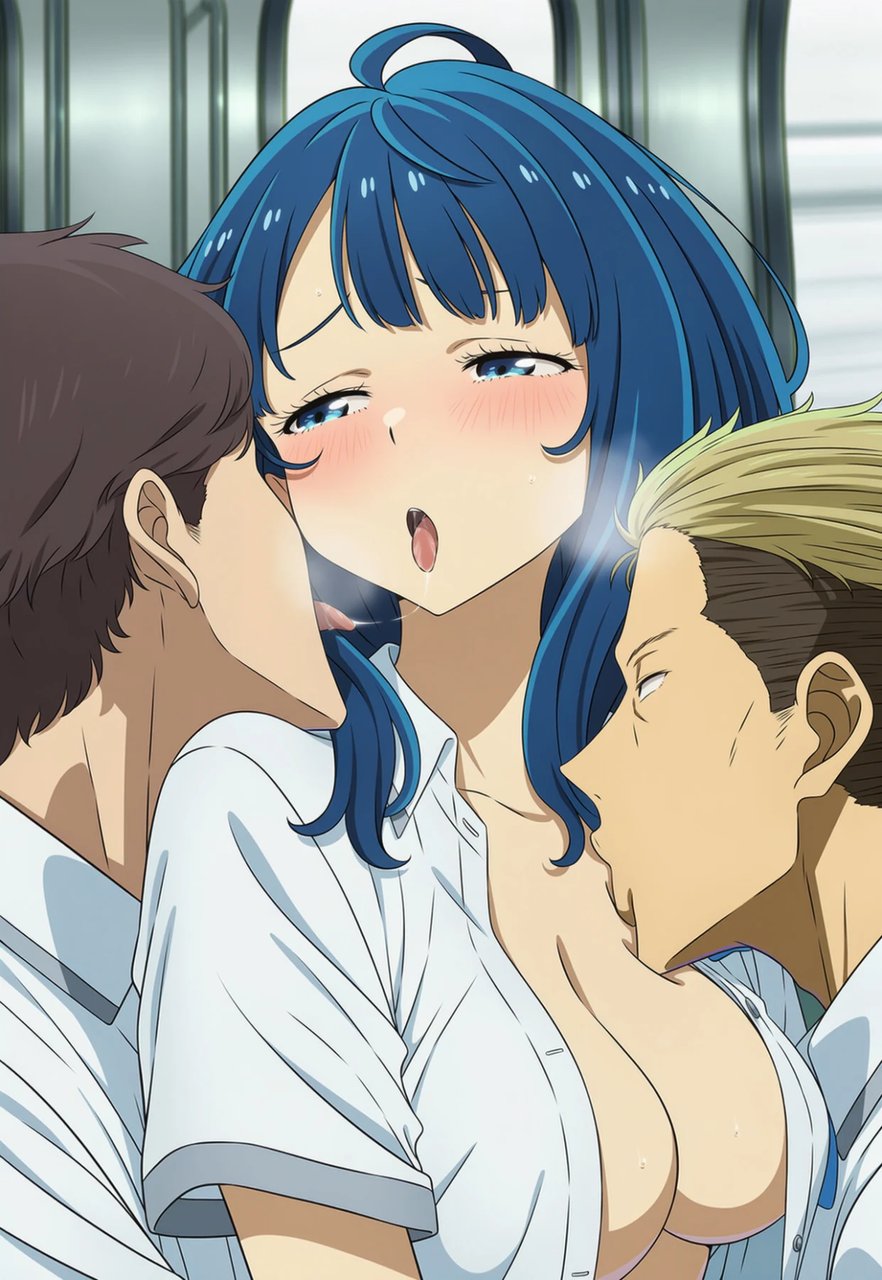 Yanami Anna on train Hentai by ryujin - Uncensored - Hentai Image 12