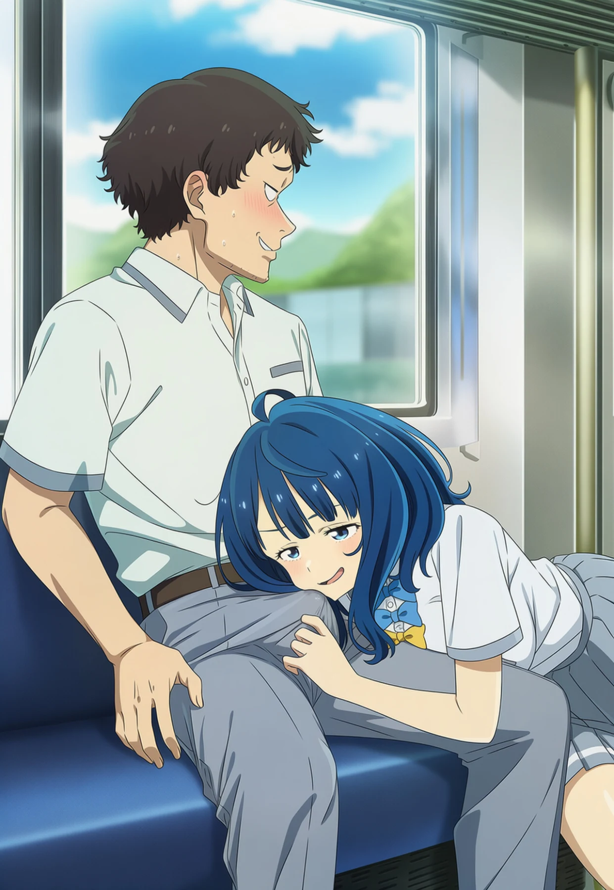 Yanami Anna on train Hentai by ryujin - Uncensored - Hentai Image 16