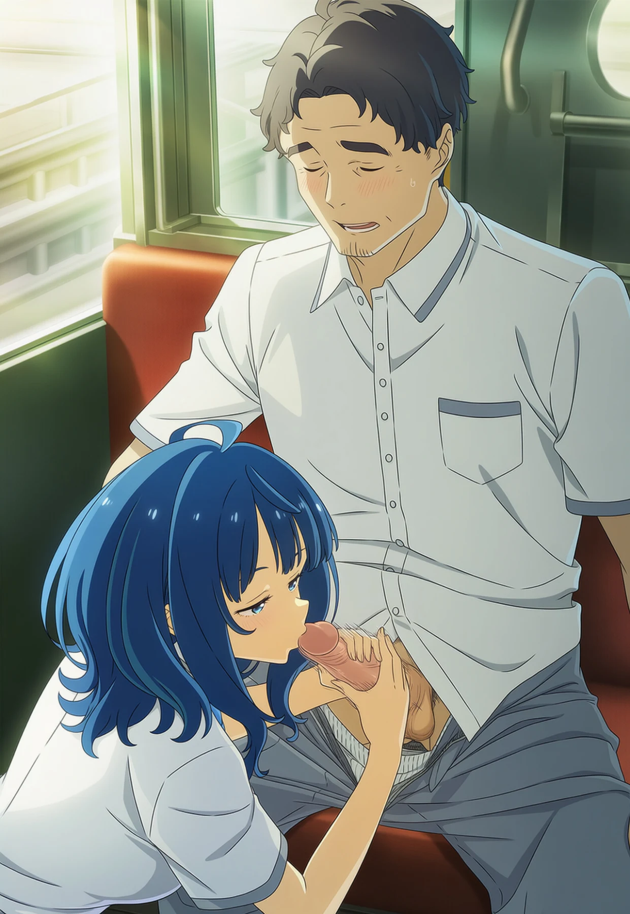 Yanami Anna on train Hentai by ryujin - Uncensored - Hentai Image 18