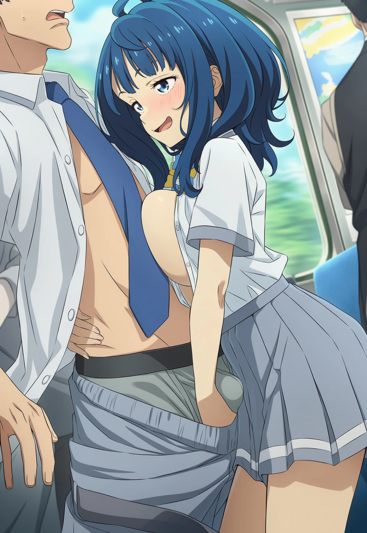 Yanami Anna on train Hentai by ryujin - Uncensored - Hentai Image 24